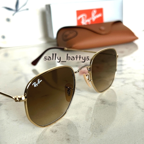 Ray-Ban (Store Display) Hexagonal Gradient Brown RB3548 - Picture 5 of 17